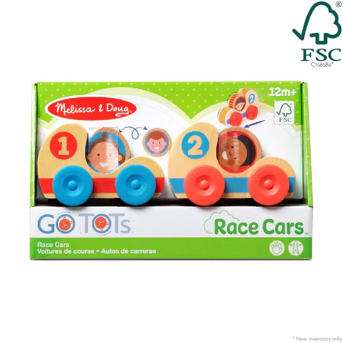 A trio of wooden toys, each adorned with a child's face, highlighting cheerful expressions and vibrant colors.