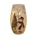 3.25" x 7.25" Snowy Frost Songbird LED Glass Vase - 3.25" x 7.25" Snowy Frost Songbird LED Glass Vase