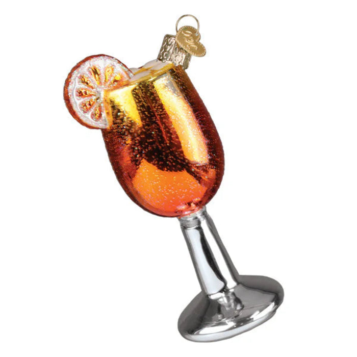 Whether you're decorating for the holidays or searching for the perfect gift for a cocktail enthusiast, this playful ornament is sure to stand out in any seasonal display.