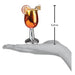 Whether you're decorating for the holidays or searching for the perfect gift for a cocktail enthusiast, this playful ornament is sure to stand out in any seasonal display.