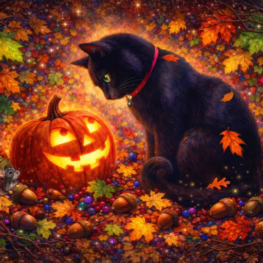 This Springbok Enchanted Pumpkin 500-Piece Jigsaw Puzzle brings a magical autumn feel to your puzzle collection.