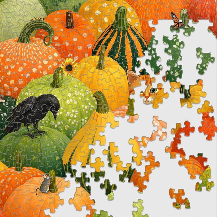 This Springbok Hide and Seek 500 Piece Jigsaw Puzzle features a whimsical hide-and-seek scene packed with colorful details. 