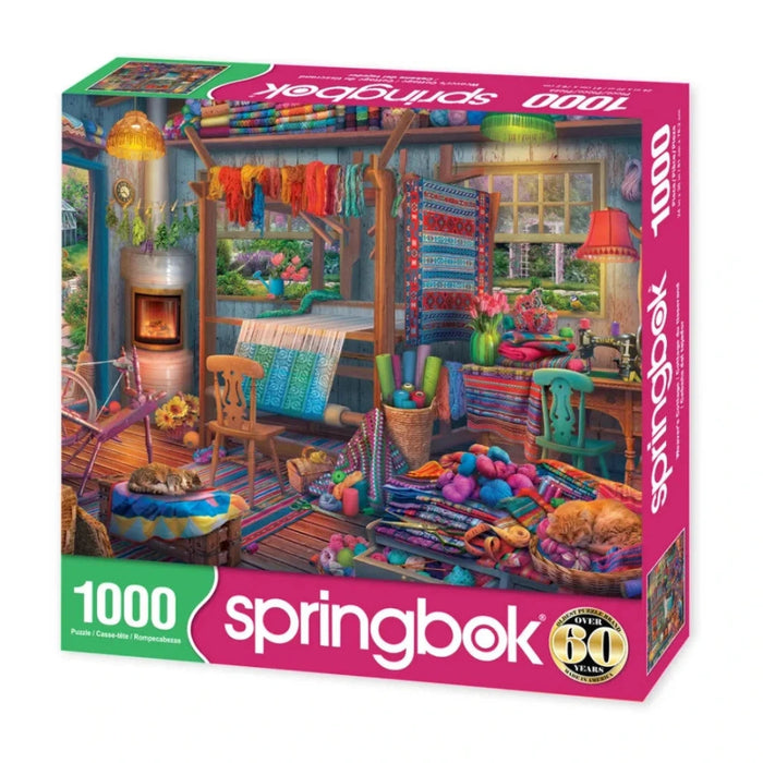 Springbok 1000-piece puzzle box with colorful interior scene