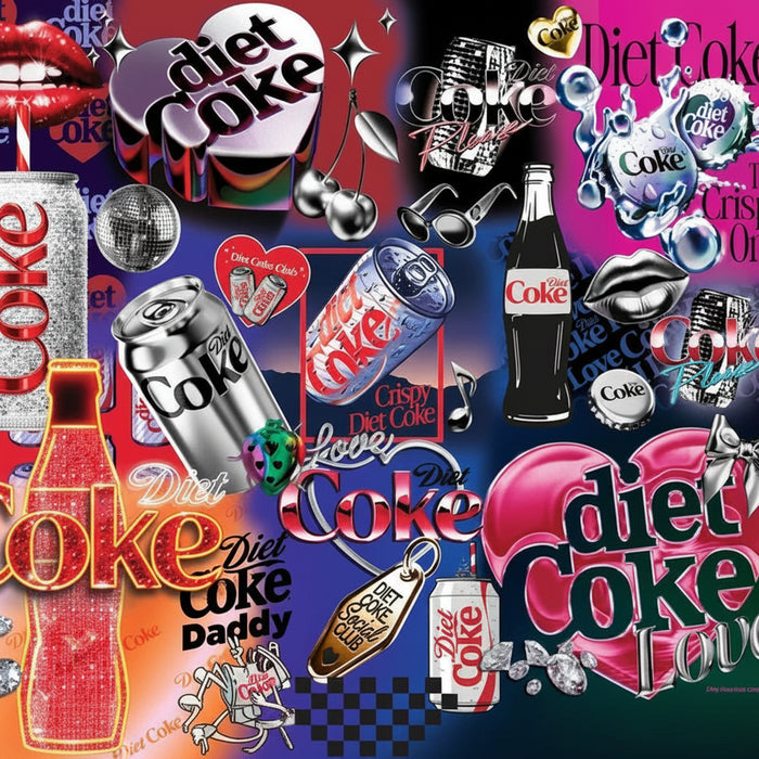 Springbok Diet Coke Bling 1000-piece jigsaw puzzle featuring sparkling Diet Coke-themed artwork