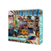 Springbok puzzle box featuring fender guitar shop.