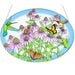 This Bridgeton Hall Hummingbirds and Coneflowers Medium Oval Suncatcher showcases the beauty of hummingbirds and blooming coneflowers in an elegant oval design.