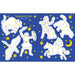 Constellation Dot-to-Dot activity sheet with white outlines on a blue background