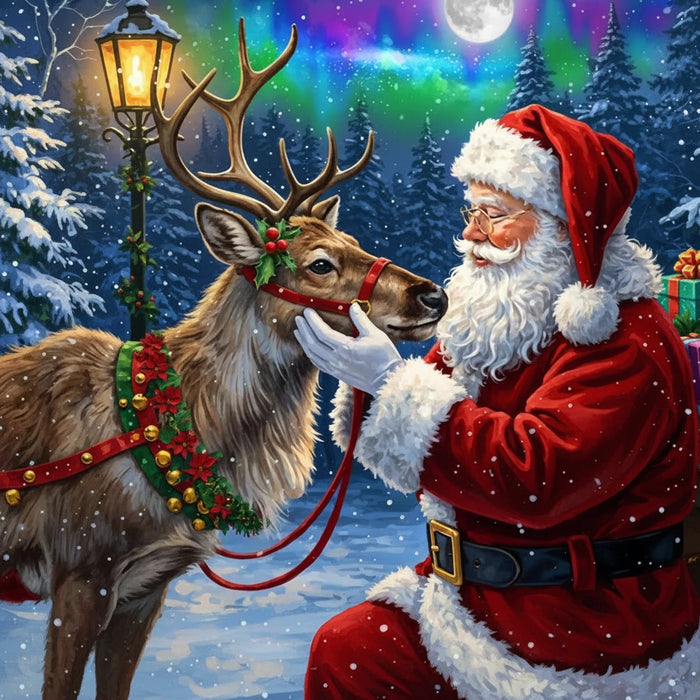 This Springbok Santa's Favorite Reindeer 500 Piece Jigsaw Puzzles features a charming holiday scene bursting with color and cheer. 