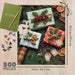The Springbok Christmas Wrapping 500 Piece Jigsaw Puzzle features vibrant, festive artwork bursting with ribbons, bows, and colorful gift wrap.