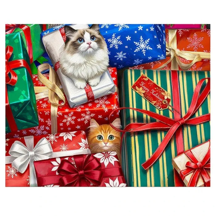 This Springbok Sneaky Christmas Cats 500 Piece Jigsaw Puzzle brings playful holiday charm to your next puzzle night.