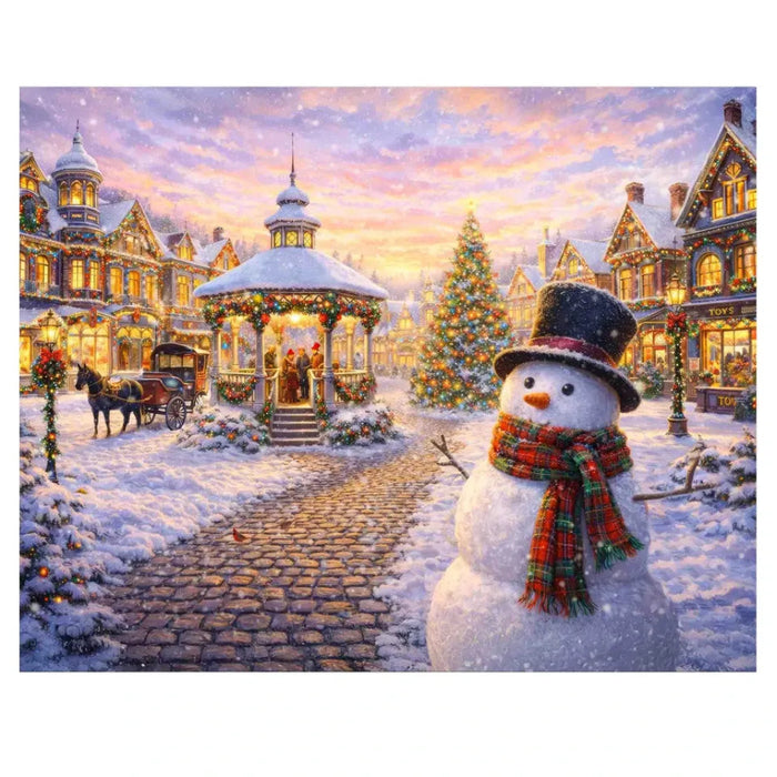 The Springbok Christmas Carols 500 Piece Jigsaw Puzzle brings festive music and warm winter scenes to life. 