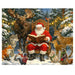 This Springbok Story Time with Santa 500 Piece Jigsaw Puzzle captures Santa reading holiday stories to wide-eyed children gathered around a glowing fireplace.