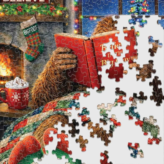 This Springbok Christmas Morning Mayhem 500 Piece Jigsaw Puzzle brings playful holiday energy to your next puzzle session. 