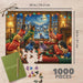 This Springbok Watching for Santa 1000 Piece Jigsaw Puzzle brings festive anticipation to your holiday puzzle time.