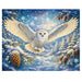 The Springbok Arctic Owl 1000 Piece Jigsaw Puzzle features stunning, high-detail artwork of a majestic snowy owl. 
