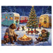 The Springbok Woodland Christmas Campfire 1000 Piece Jigsaw Puzzle brings a cozy winter scene to life