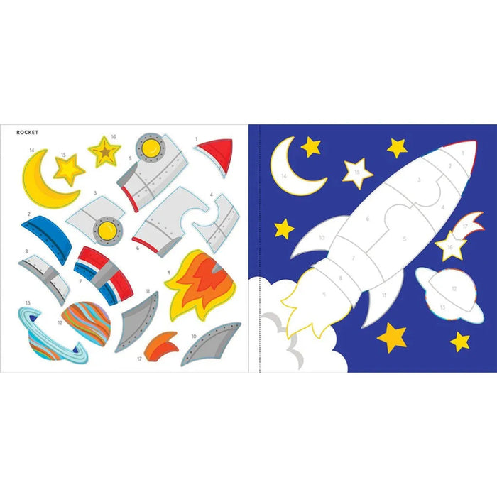 Peter Pauper Press My First Color-by-Sticker Book – Outer Space activity book for kids