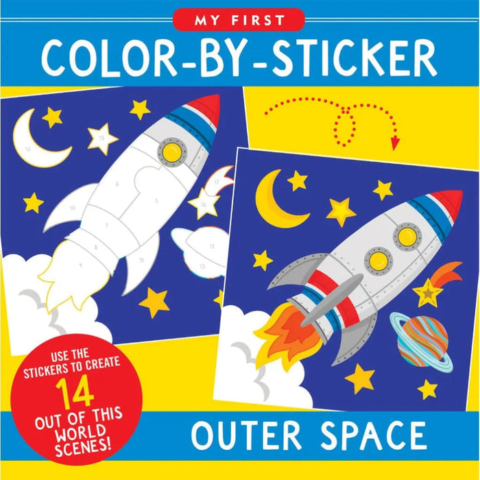 Peter Pauper Press My First Color-by-Sticker Book – Outer Space activity book for kids