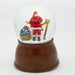 Glitterdome Santa and Frosty Friend Christmas decoration with Santa Claus and snowman winter scene