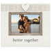 4x6 Better Together wood sentiment photo frame for displaying a cherished couple or friendship photograph