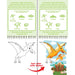 Children's activity book with prehistoric scene and coloring page of a pterodactyl.
