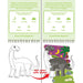 Children's activity book with dinosaur illustrations and coloring page.