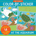 Peter Pauper Press My First Color-by-Sticker Book At the Aquarium with numbered stickers and aquatic animal scenes
