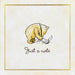 Pauper Press Winnie-the-Pooh note cards with Just a Note design, gold foil accents, and matching envelopes