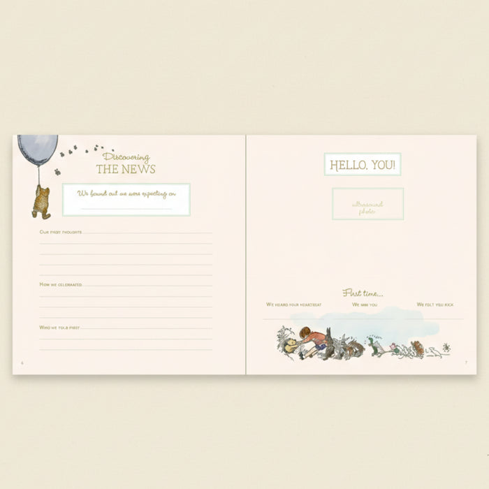 Peter Pauper Press Winnie-the-Pooh Baby Book The First Five Years with gold foil accents and padded hardcover