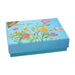 Thank you card featuring a colorful floral design, expressing gratitude with elegant typography.