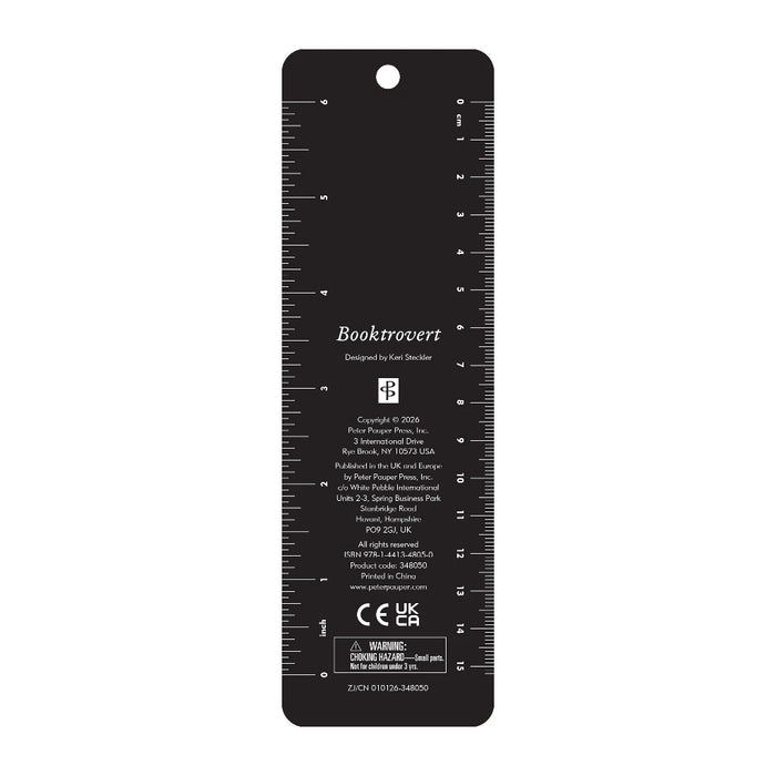 An artistic booktrotter bookmark with a creative motif, perfect for adding flair to your reading materials.