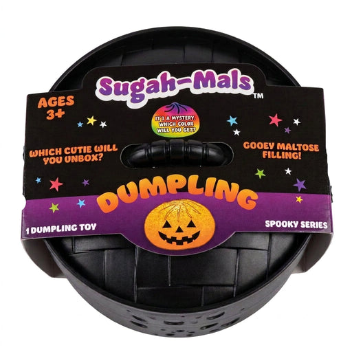 K2A Brands Sugah-Mals Mystery Squishy Dumpling featuring a cute dumpling-shaped design, soft squeezable texture, and assorted surprise colors.
