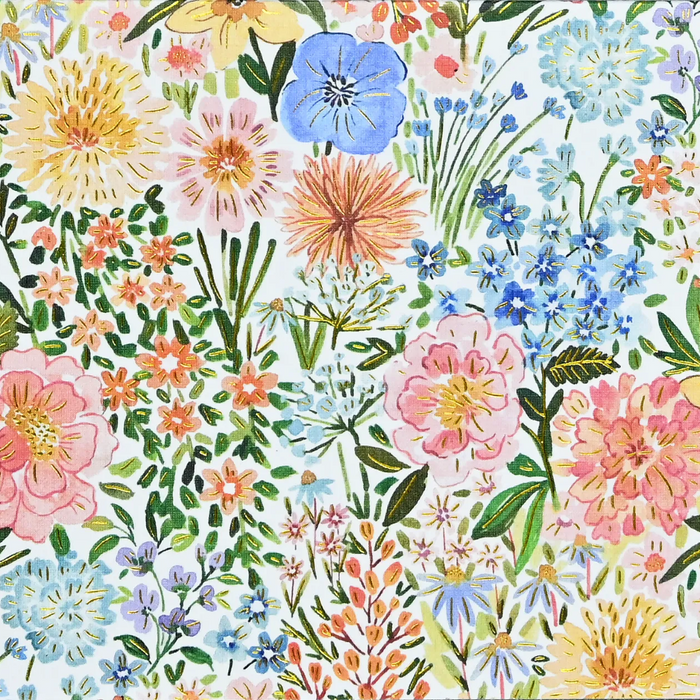 Pauper Press Floral Blooms Note Cards featuring a beautiful floral design for handwritten correspondence