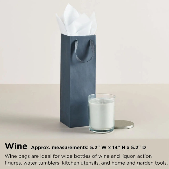 Wine gift bag sized to hold a bottle or tumbler, ideal for spring occasions like Easter, Mother’s Day, and birthdays