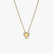Pandora Engravable Heart Halo Collier Necklace featuring an engravable heart pendant framed by cubic zirconia on a white background.