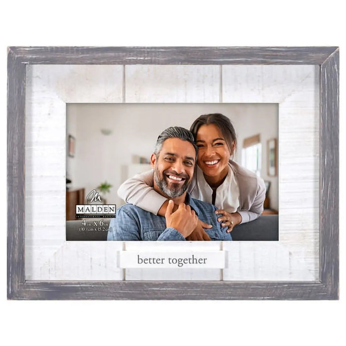 Malden Better Together 4x6 photo frame for displaying a cherished photograph with a loved one.