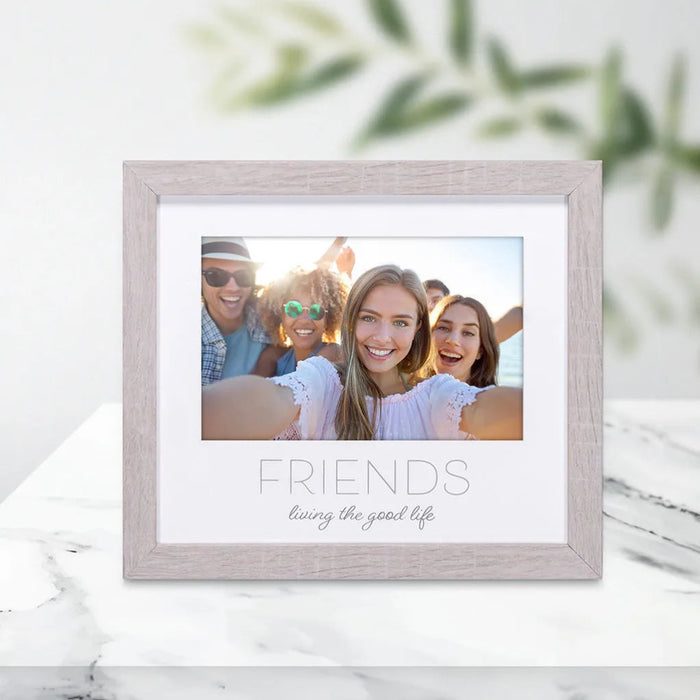 Malden Friends Living the Good Life 4x6 photo frame for celebrating cherished friendship memories.