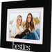 Besties 5x7 matted picture frame designed to display a 4x6 friendship photo.