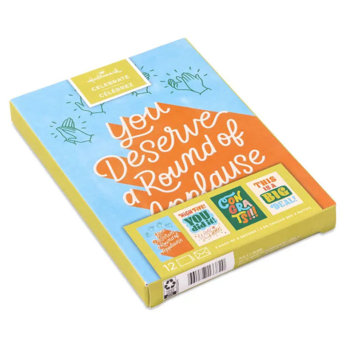 Colorful box with text and graphics on a white background