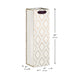 Hallmark : 13" Gold Diamonds on Cream Wine Gift Bag