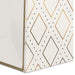 Hallmark : 13" Gold Diamonds on Cream Wine Gift Bag