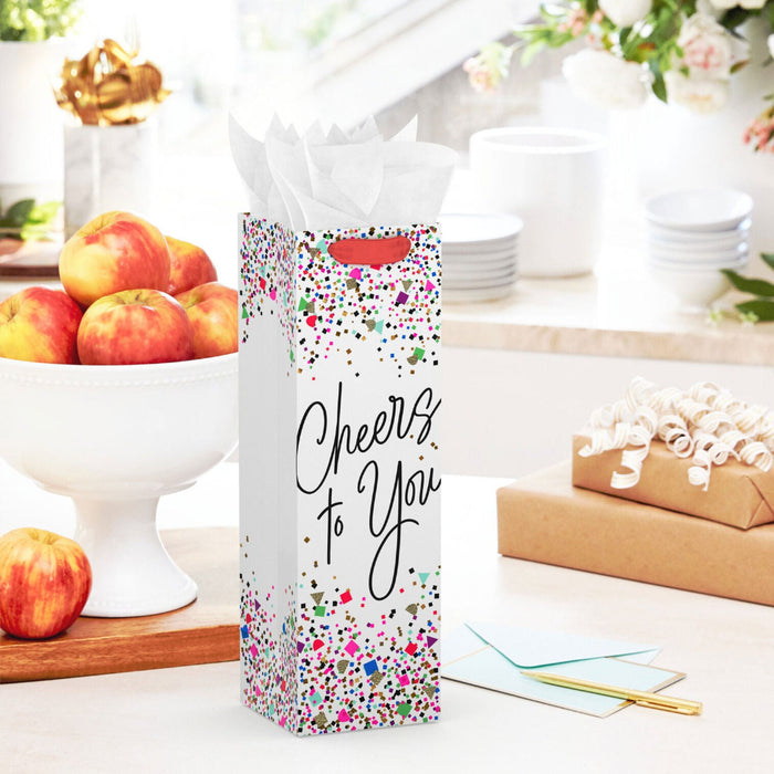 Hallmark : 13" Cheers to You Wine Gift Bag
