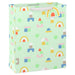 Hallmark : 15.5" Building Blocks on Mint Extra-Large New Baby Gift Bag