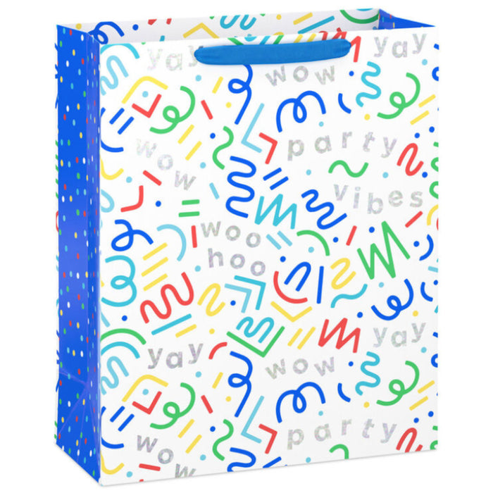 Colorful Squiggles and Party Vibes Extra-Large Gift Bag