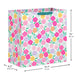 Extra‑deep floral gift bag, 14.7" × 15" × 8.2"
