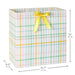 Pastel Plaid Extra-Deep Gift Bag