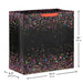 Hallmark : 15" Neon Confetti on Black Extra-Deep Gift Bag