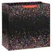 Hallmark : 15" Neon Confetti on Black Extra-Deep Gift Bag