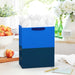 Hallmark : 13" Navy Blue and Cobalt Color Block Large Gift Bag