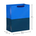 Hallmark : 13" Navy Blue and Cobalt Color Block Large Gift Bag